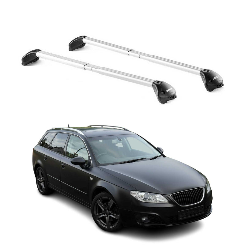 Dachträger Grundtäger für Seat Exeo Kombi 2008-2013 5 tür 100kg Alu Grau 2x ABE