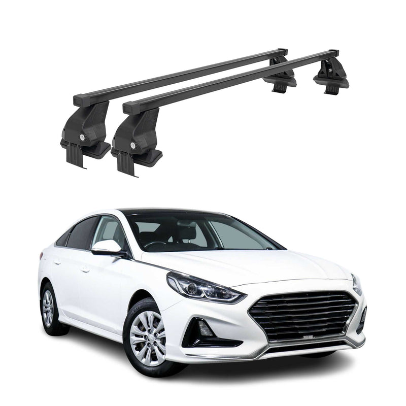 Menabo Dachträger Grundtäger für Hyundai Sonata mk7 2014-2019 50kg Stahl Schwarz