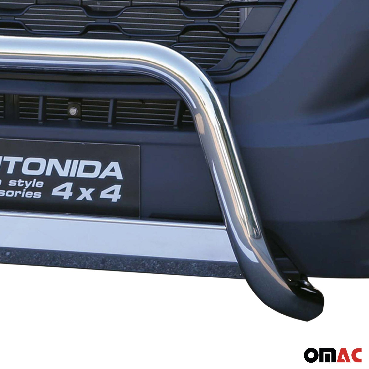 Edelstahl Frontbügel Frontschutzbügel für Citroen Jumper 2014-2025 Grau Ø 63 mm