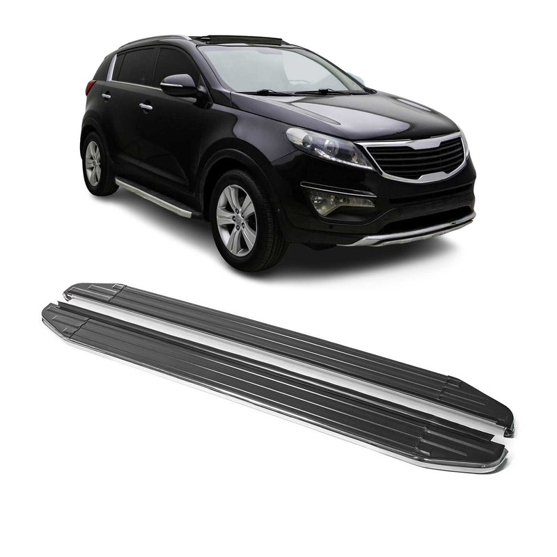 Trittbretter Seitenschweller für Kia Sportage 2010-2015 ABE Alu