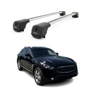Dachträger Grundträger für Infiniti FX35 2003-2008 Aluminium 75kg Grau 2tlg