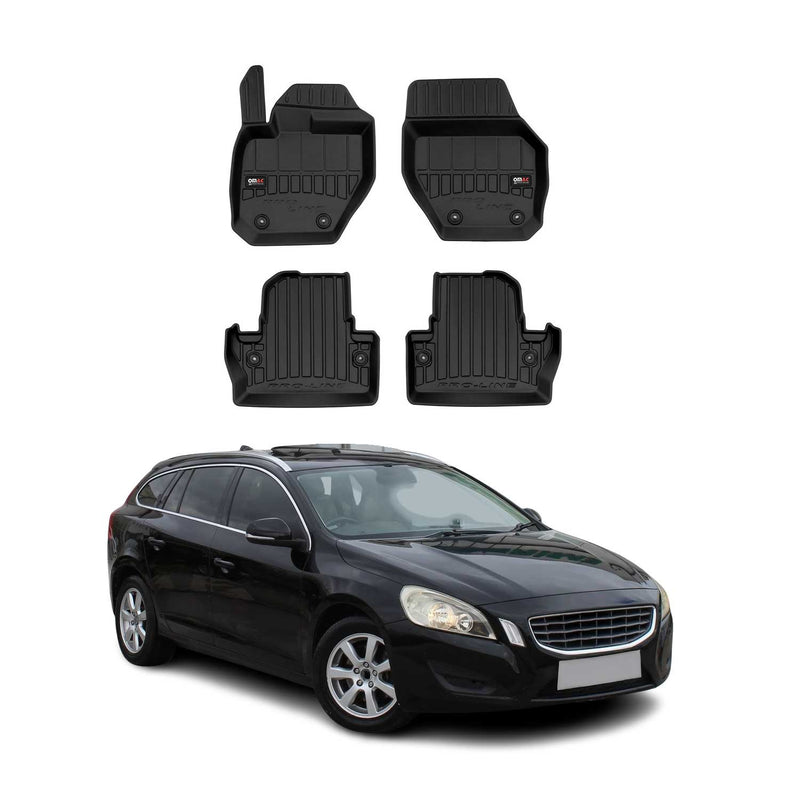OMAC Gummi Fußmatten für Volvo V60 Cross Country 2014-2018 Premium TPE 4x
