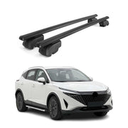 Dachträger Grundträger für Nissan Qashqai J12 2021-2026 Aluminium Schwarz 2tlg