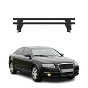 Menabo Dachträger Grundtäger für Audi A6 C6 Limo 2004-2011 50kg Alu Schwarz 2x