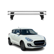 Menabo Dachträger Grundtäger für Suzuki Swift mk3 2017-2024 50kg Alu Silber 2x
