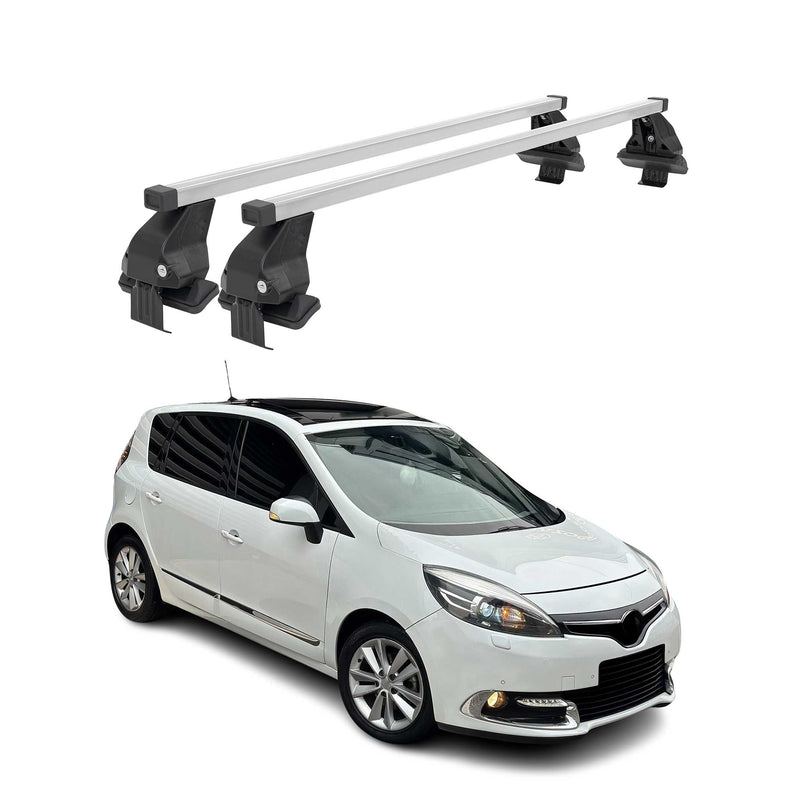 Menabo Dachträger Grundtäger für Renault Scenic mk3 2013-2016 FL 50kg Silber 2x