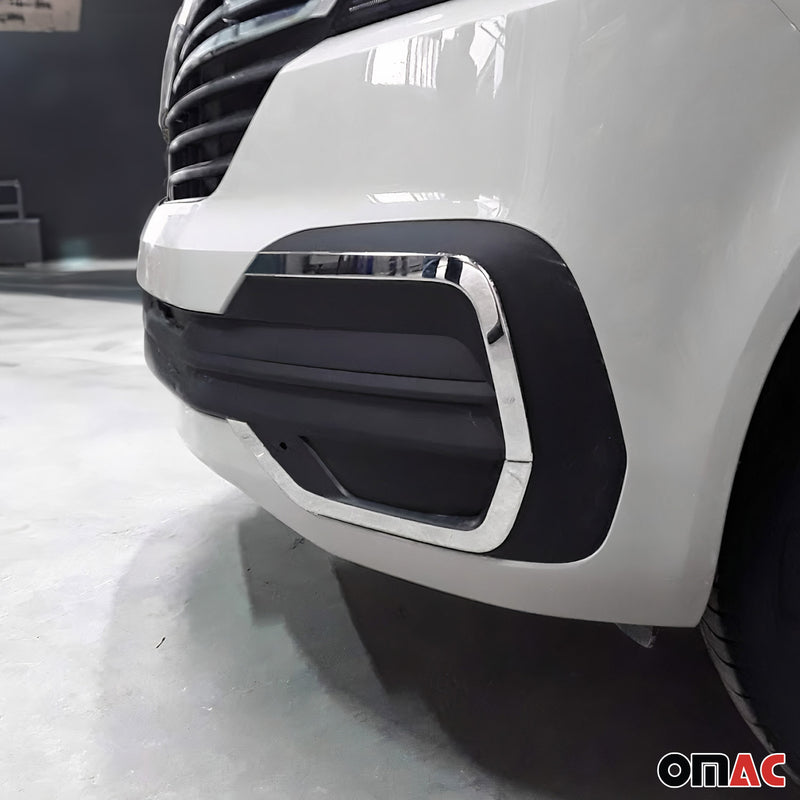 Fog light frame surround for VW T6.1 Transporter 2019-2024 chrome 4x