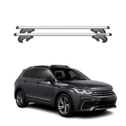 Menabo Dachträger für VW Tiguan Allspace 2016-2024 90kg Alu Silber 2x