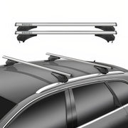 Menabo Dachträger Gepäckträger Universal Bündige Schienen 75kg Aluminium Grau