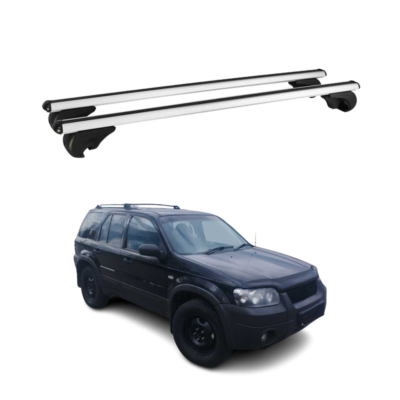 Dachträger Grundtäger für Ford Maverick 2001-2007 75kg Aluminium Silber 2 tlg