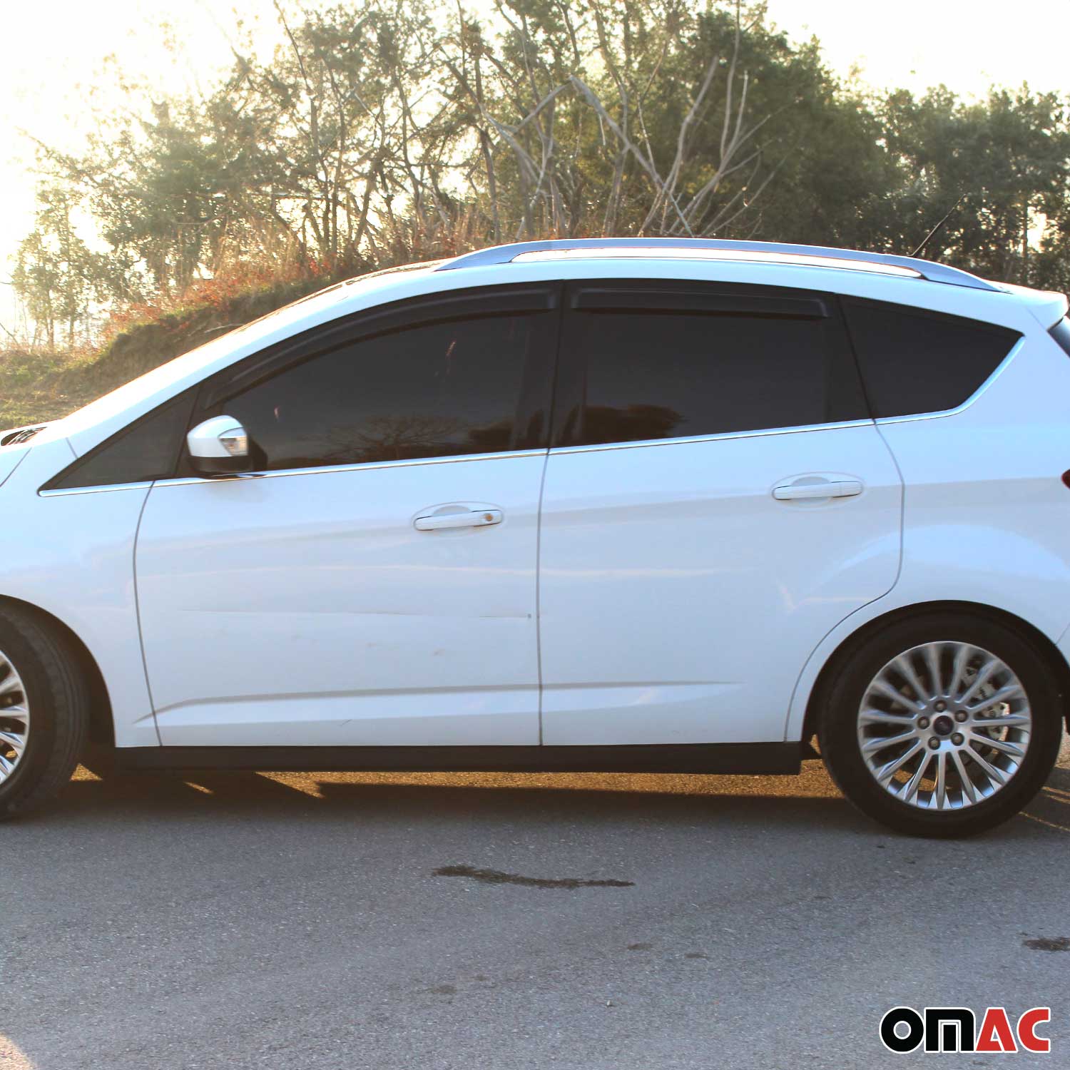 Fensterleisten Zierleisten für Ford C-Max 2010-2019 Edelstahl Chrom 8tlg