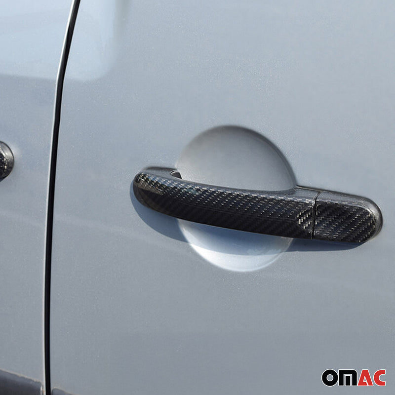 Türgriff Blende Türgriffkappen für VW Touran 2003-2015 Kohlefaser Schwarz 8tlg