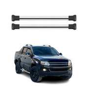 Dachträger Grundtäger für VW Amarok mk1 2010-2022 75kg Aluminium Silber 2tlg