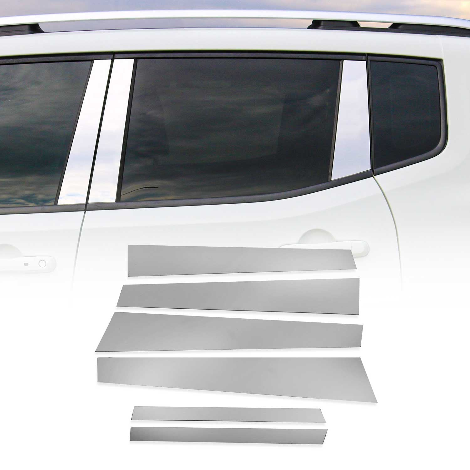 B-Säule Türsäulen Verkleidung für Mercedes S Klasse 2005-2013 Edelstahl 6tlg