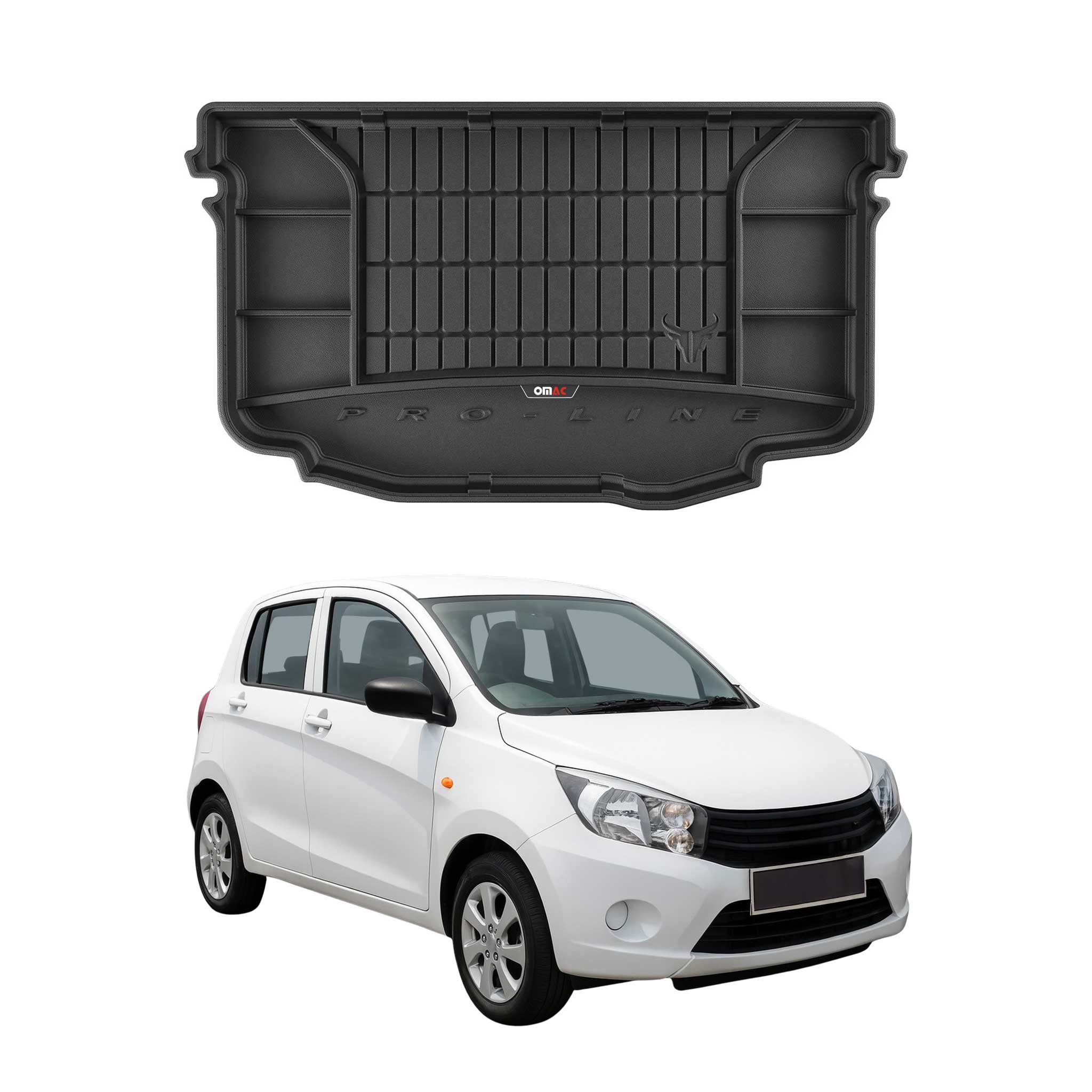 OMAC Gummi Kofferraumwanne für Suzuki Celerio 2014-2019 TPE Laderaumwanne