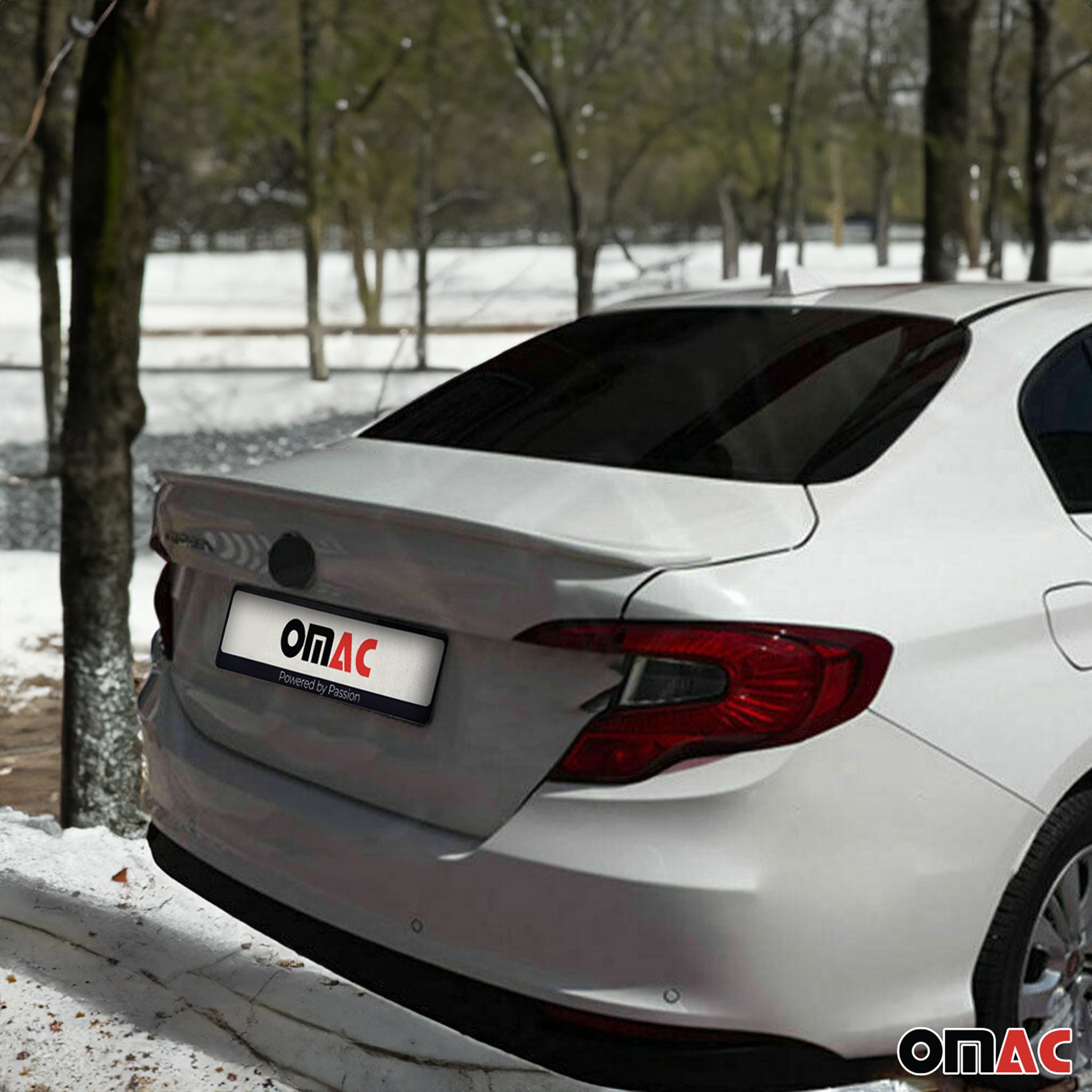 Heckspoiler Dachspoiler für Fiat Tipo 2015-2026 Stufenheck Lackiert ABS Weiß