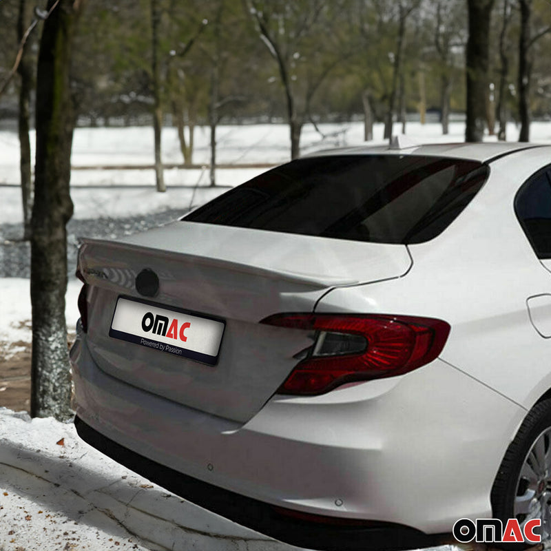 Heckspoiler Dachspoiler für Fiat Tipo 2015-2025 Stufenheck Lackiert ABS Weiß