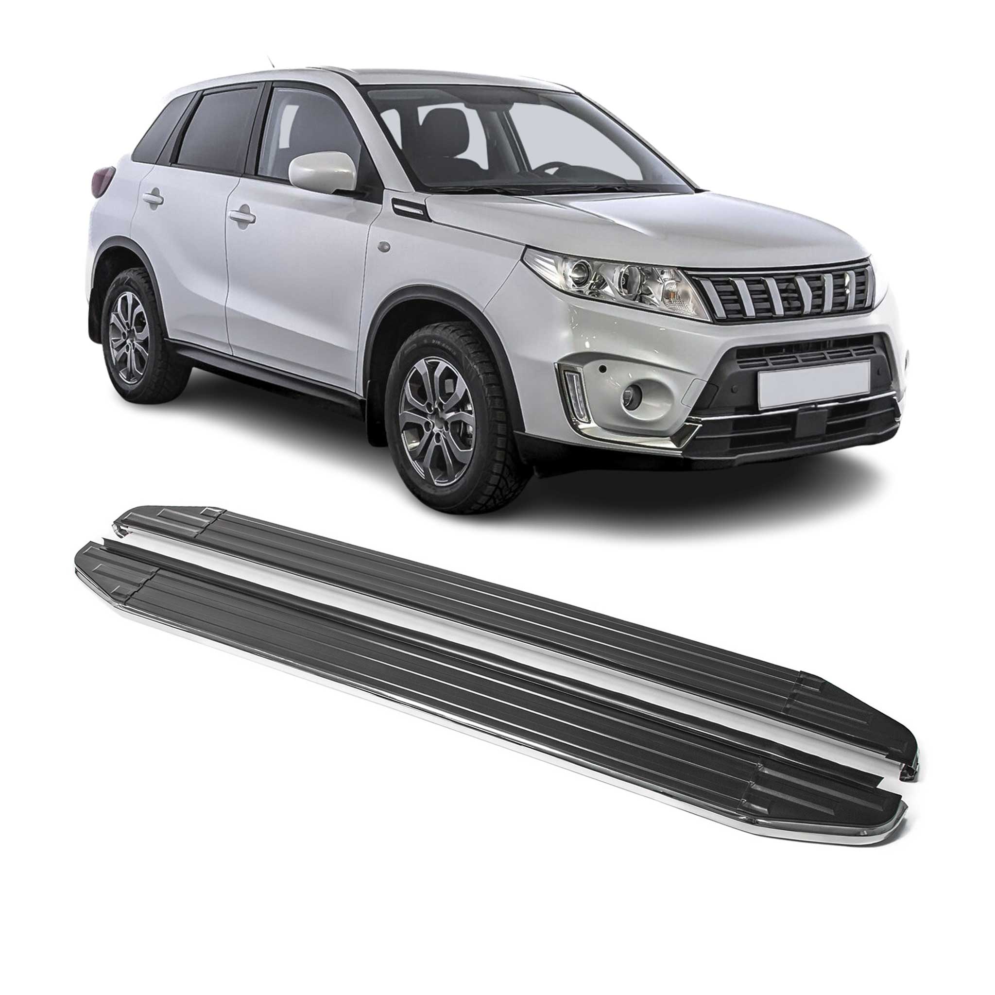 Trittbretter Seitenschweller für Suzuki Vitara 2015-2024 ABE Alu