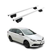 Dachträger Grundträger für Toyota Auris mk2 Kombi 2012-2018 75kg Stahl Silber 2x
