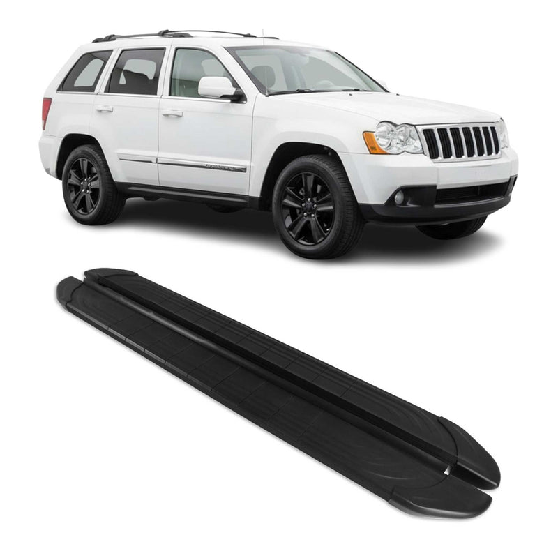 Trittbretter Seitenschweller für Jeep Grand Cherooke 2005-2011 Aluminium Schwarz