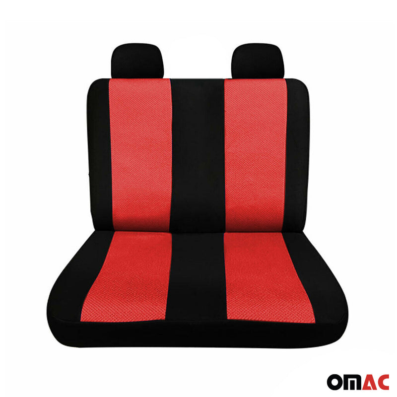 Schonbezüge Sitzbezüge für VW Transporter T5 T6 2003-2025 Schwarz 2+1 Vorne