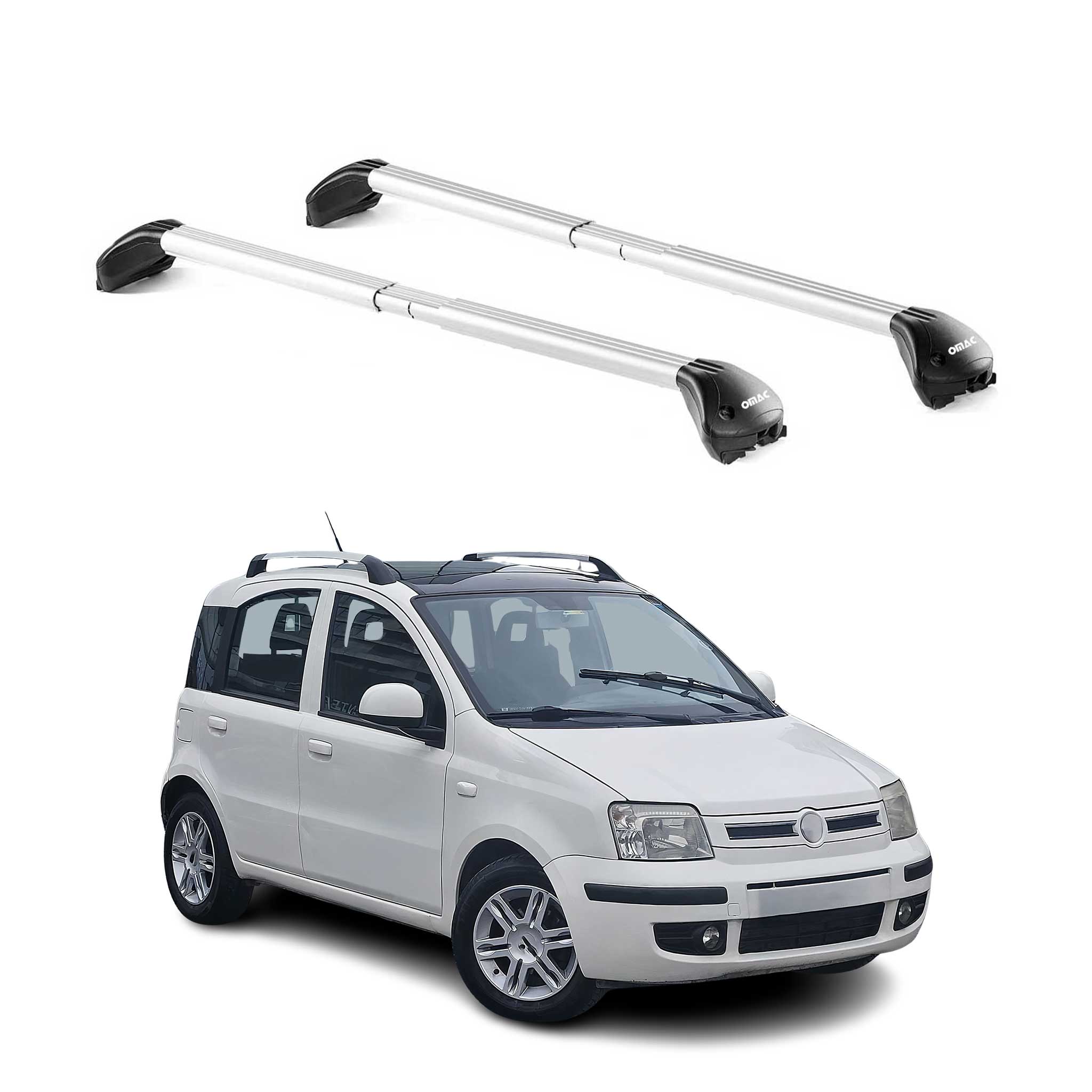 Dachträger für Fiat Panda III Cross 2014-2025 5 tür 100kg Alu Silber 2x ABE