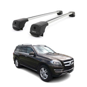 Dachträger für Mercedes GL Klasse GLS X166 2013-2019 Aluminium 75kg Grau 2tlg