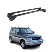 Dachträger Grundträger für Mitsubishi Pajero III 2000-2006 TÜV Alu Schwarz 2x