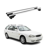 Dachträger Grundträger für Kia Clarus Kombi 1998-2001 TÜV Aluminium Silber 2tlg