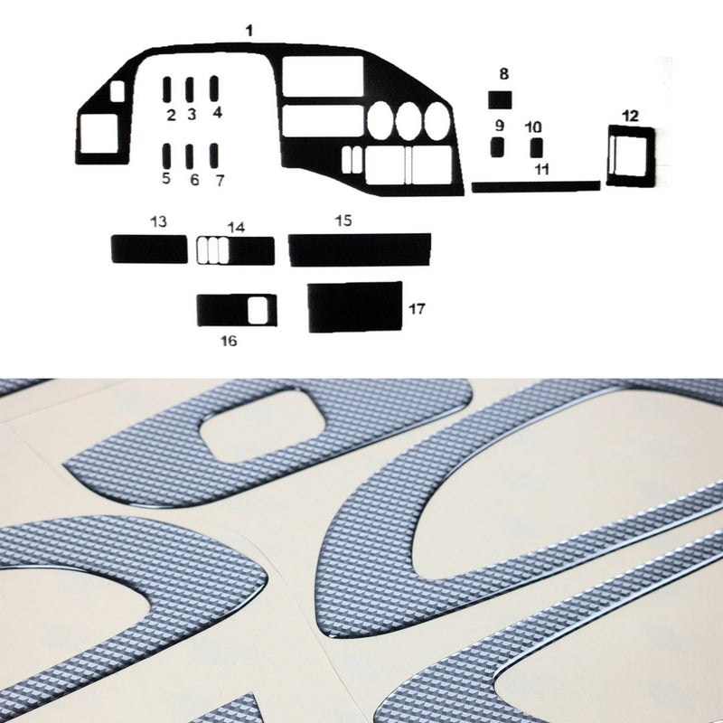 Innenraum Dekor Cockpit für Mercedes Sprinter 1995-2000 Carbon Optik 17tlg