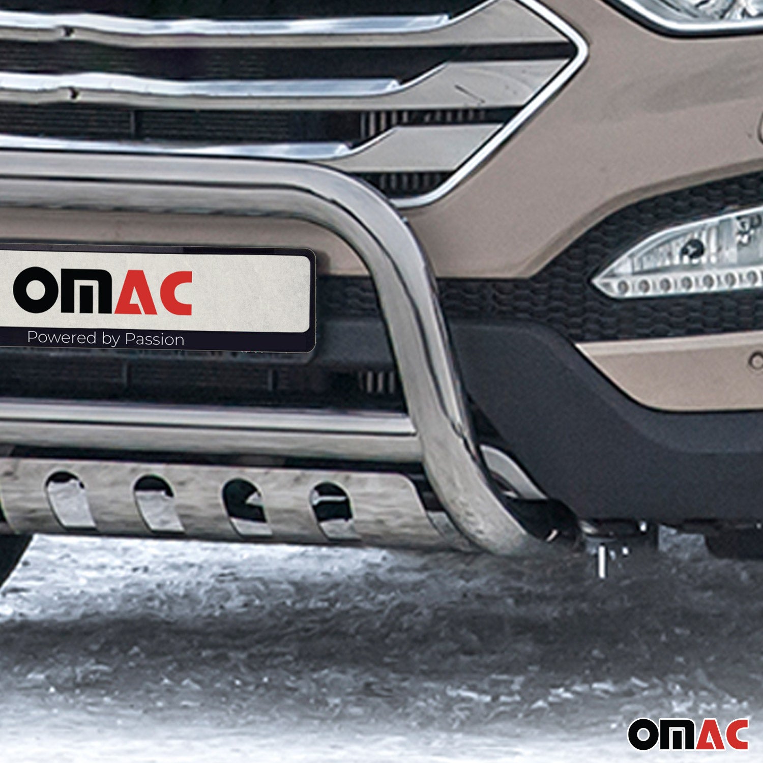 Frontbügel Frontschutzbügel für Hyundai Santa Fe 2012-2018 ABE Edelstahl Silber