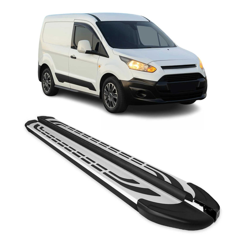 Trittbretter Seitenschweller für Ford Connect 2014-2021 Kurzer Schwarz Alu