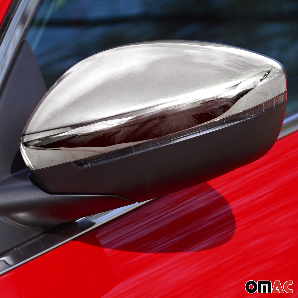 Spiegelkappen Spiegelabdeckung für Peugeot 308 2014-2021 Edelstahl Chrom 2tlg