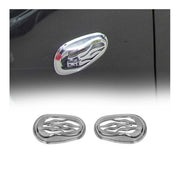 Blinkerrahmen Signalblende Seitenblinker für Opel Corsa C 2000-2006 Chrom ABS 2x
