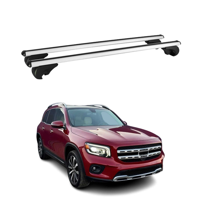 Dachträger Grundtäger für Mercedes GLB X247 2019-2025 75kg Alu Silber 2 tlg