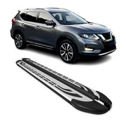 Trittbretter Schweller Seitenbretter für Nissan X-Trail 2013-2021 Alu Schwarz