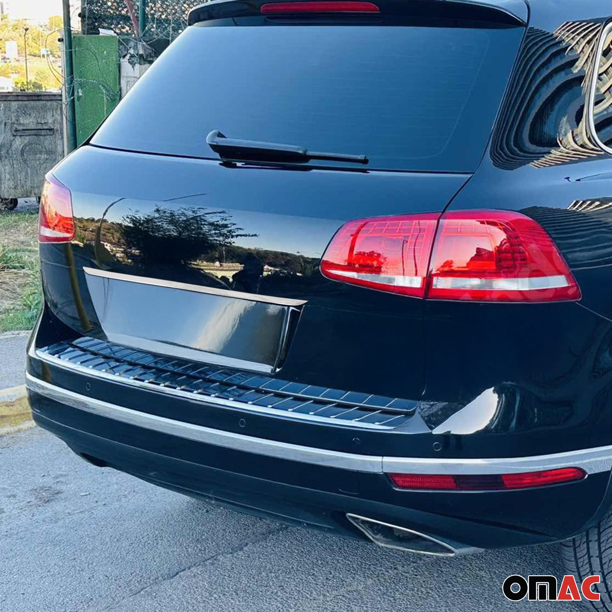 Heckklappe Kofferraumöffner Griff für VW Touareg II 2010-2018 Edelstahl Chrom
