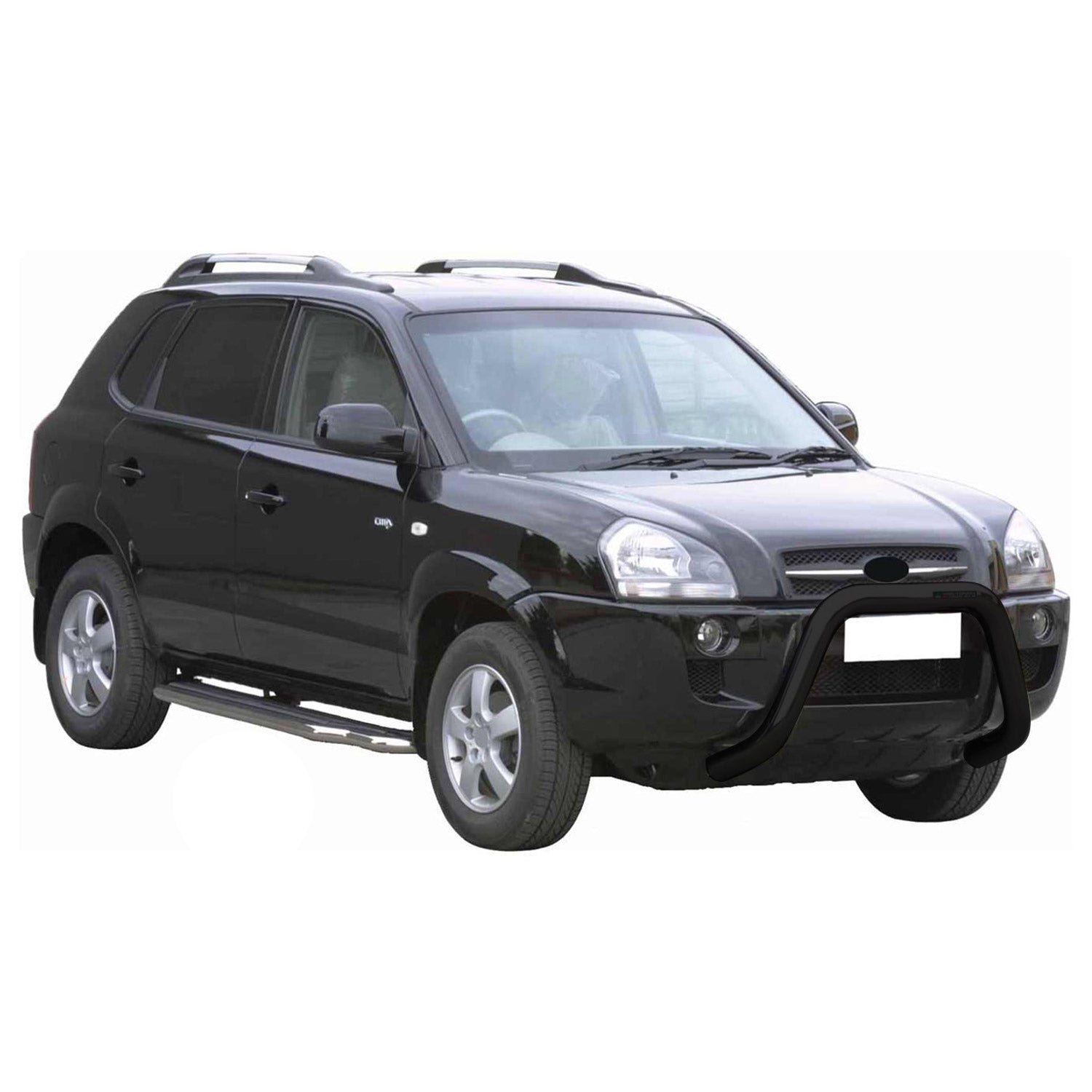 Frontbügel Frontschutzbügel für Hyundai Tucson 2004-2009 ø76mm Stahl Schwarz
