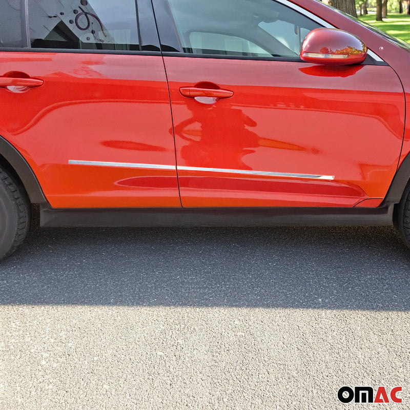 Seitentürleiste Türleisten Türschutzleiste für Fiat 600e 2023-2025 Chrom 4x