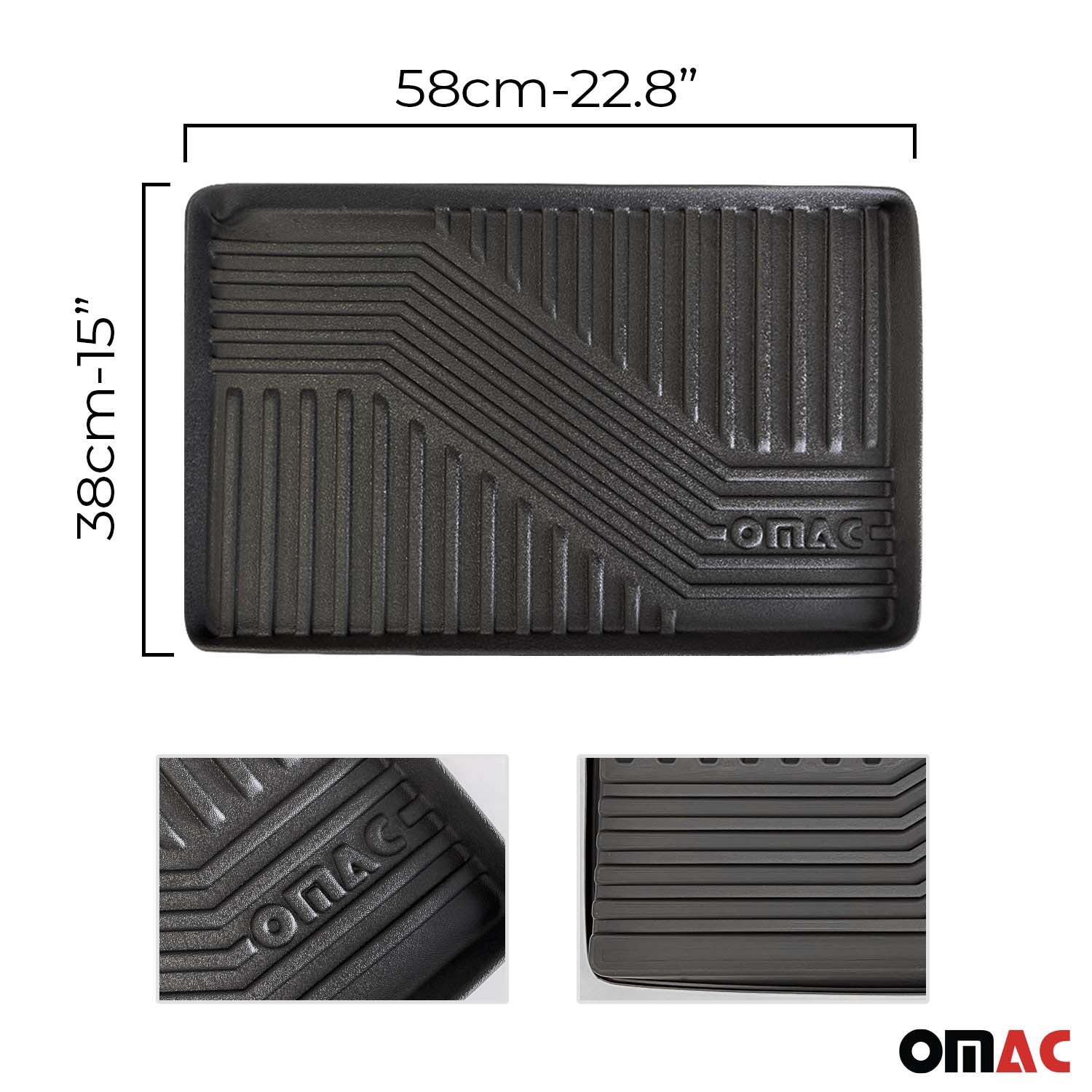 5x OMAC Schuhmatte Sauberlaufmatte Abtropfschale Napfunterlage 58x38cm Unterlage