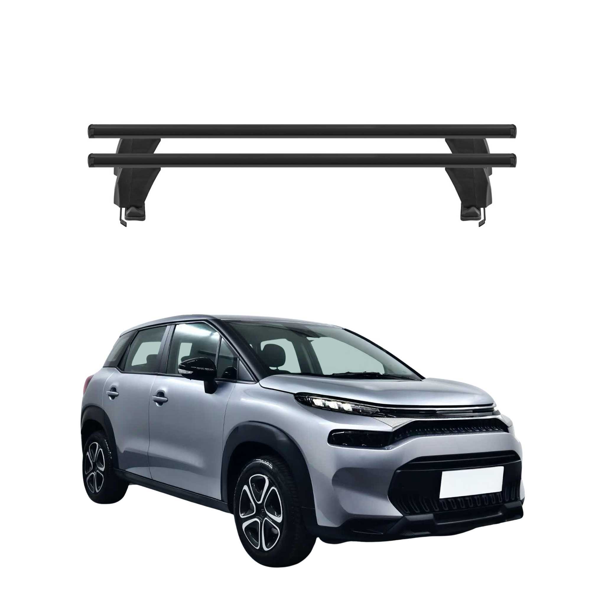 Menabo Dachträger Grundträger für Citroen C3 Aircross 2024-2026 Alu Schwarz 2tlg
