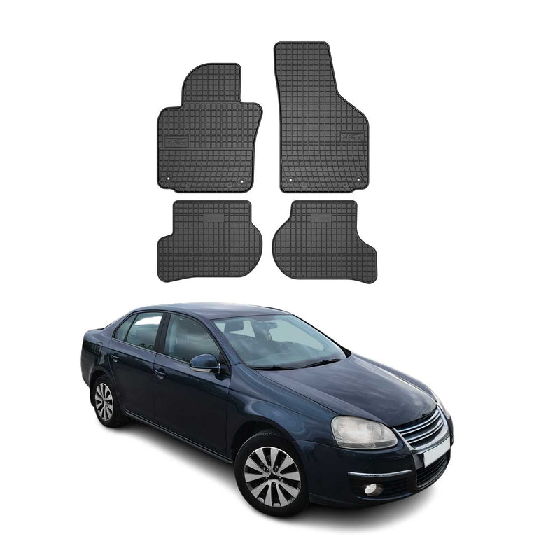 OMAC Gummi Fußmatten für VW Jetta 2005-2010 Automatten Gummi TPE Schwarz 4tlg