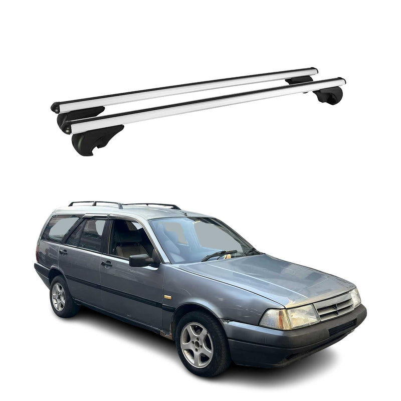Dachträger Grundtäger für Fiat Tempra 1990-1996 75kg Aluminium Silber 2 tlg