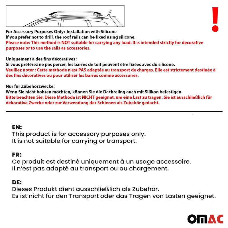 Dachreling Relingträger Aluminium für Ford Kuga 2012-2019 Alu Silber 2x