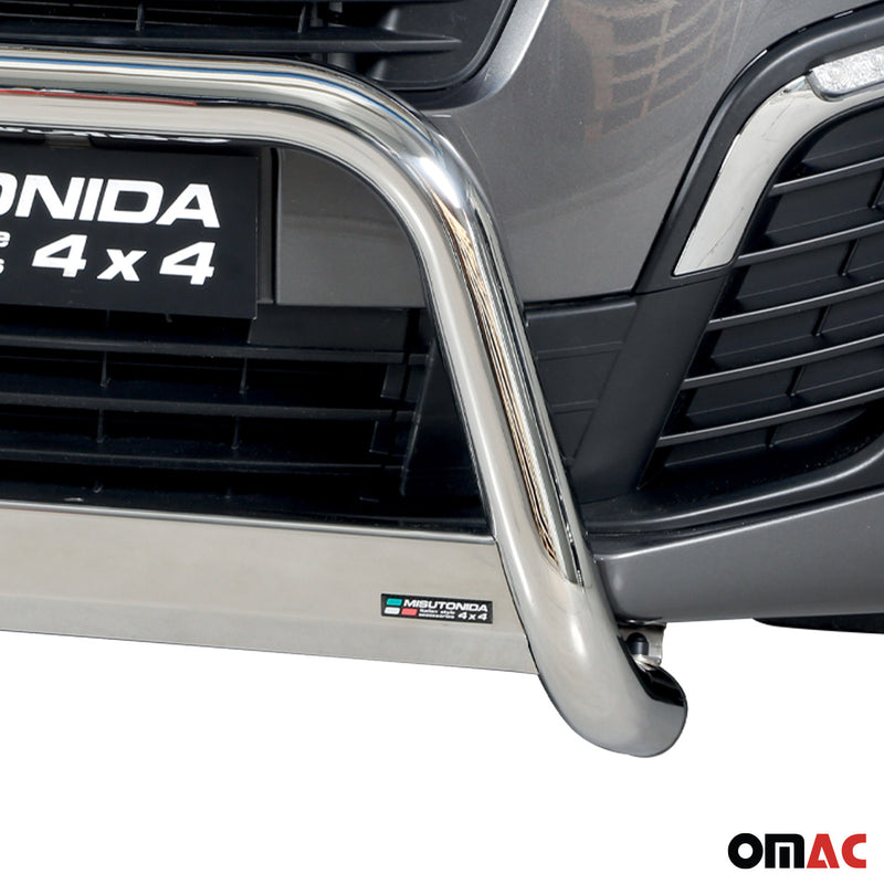 Frontbügel Frontschutzbügel für Peugeot Expert 2016-2025 ø63mm Stahl Silber