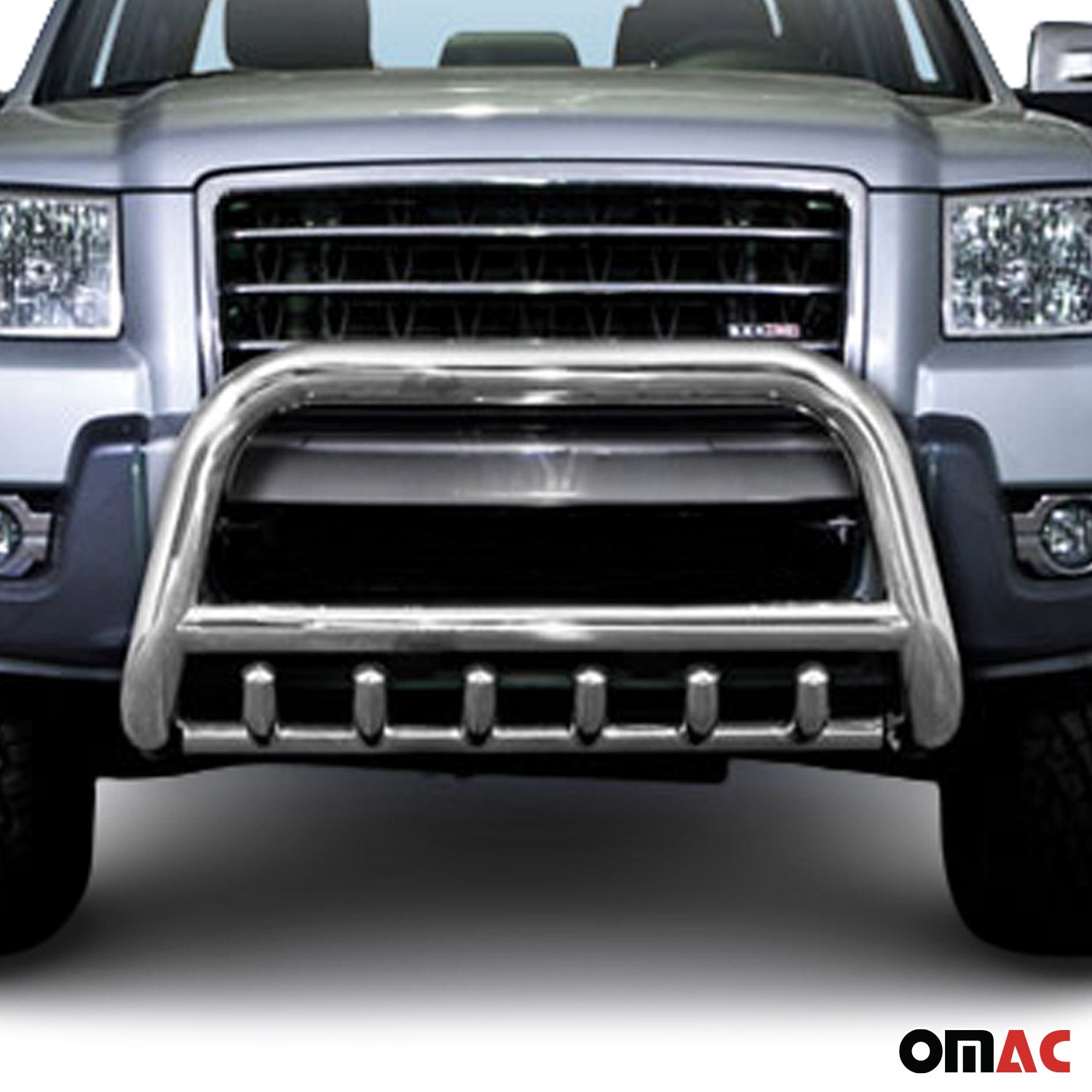 Edelstahl Frontschutzbügel für Ford Ranger 2007-2012 mit ABE Silber Rammschutz