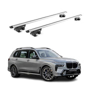 Dachträger Grundtäger für BMW X7 G07 2018-2026 5 tür 90kg Alu Silber 2 tlg ABE