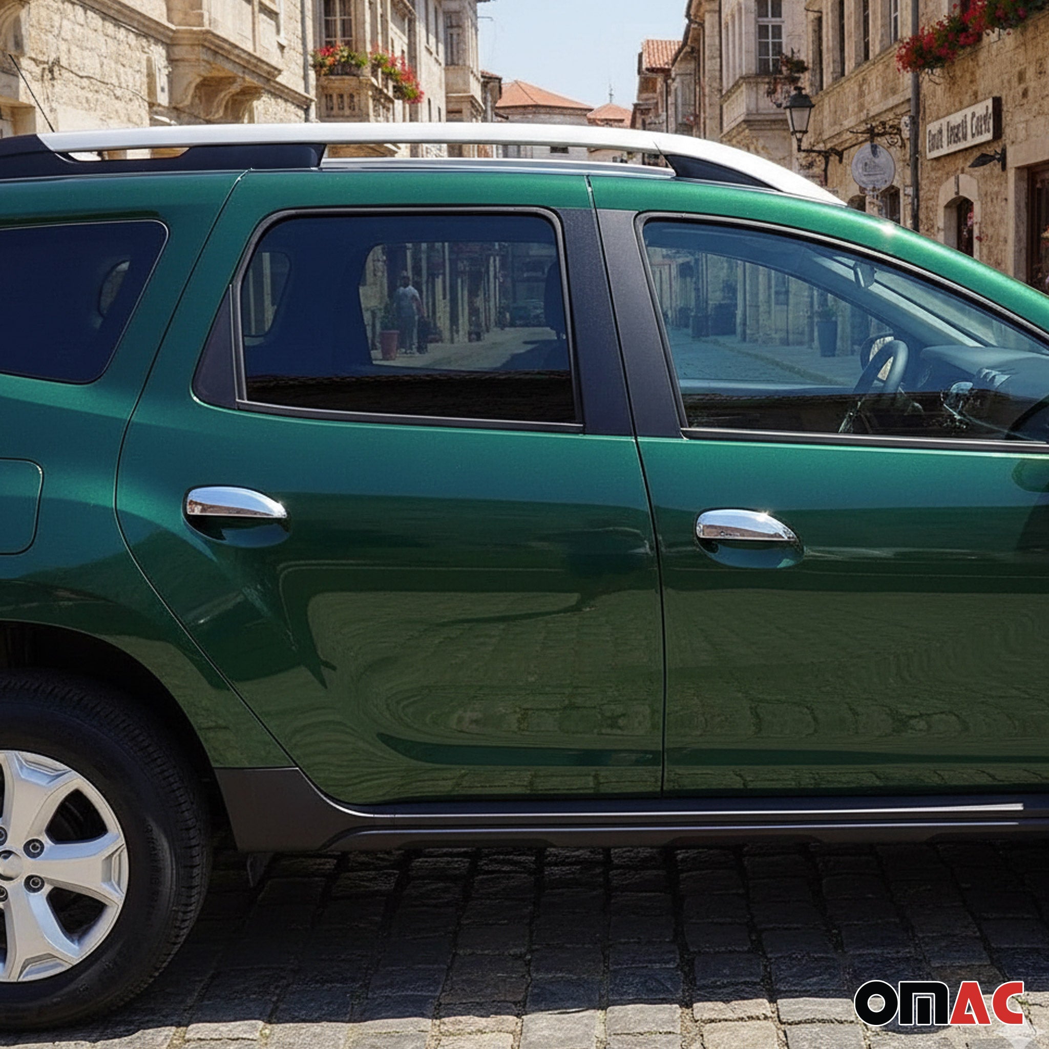 Chrom Türgriff Blende für Dacia Logan 2013-2020 4-Tür Edelstahl 4tlg