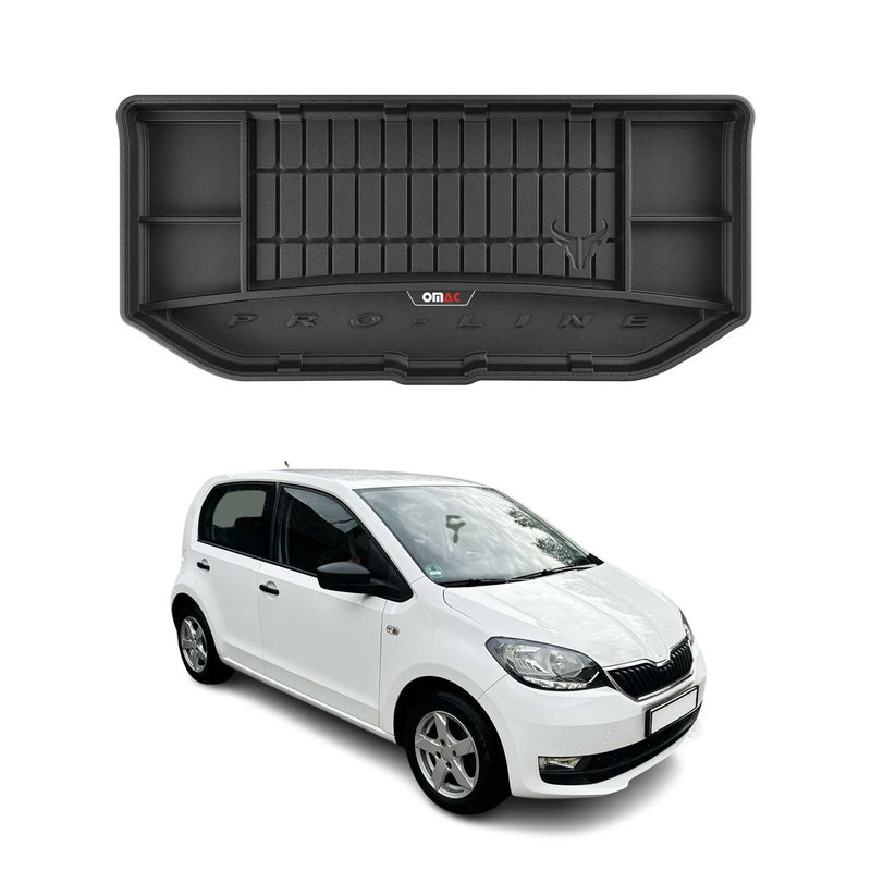 OMAC Gummi Kofferraumwanne für Skoda Citigo 2011-2019 Obere TPE Laderaumwanne