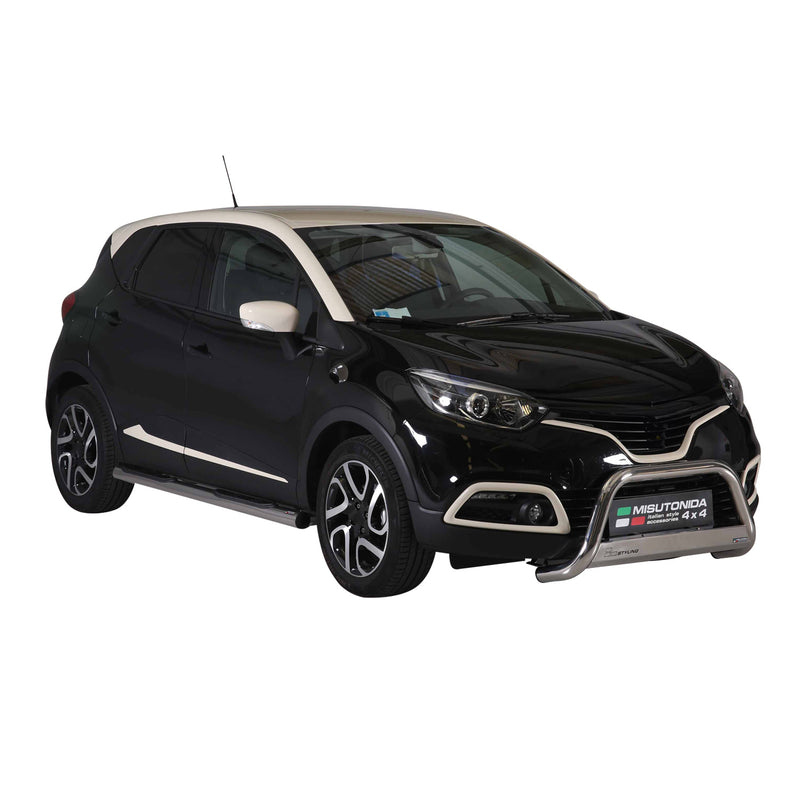 Frontbügel Frontschutzbügel für Renault Captur 2013-2017 ø63mm Stahl Silber